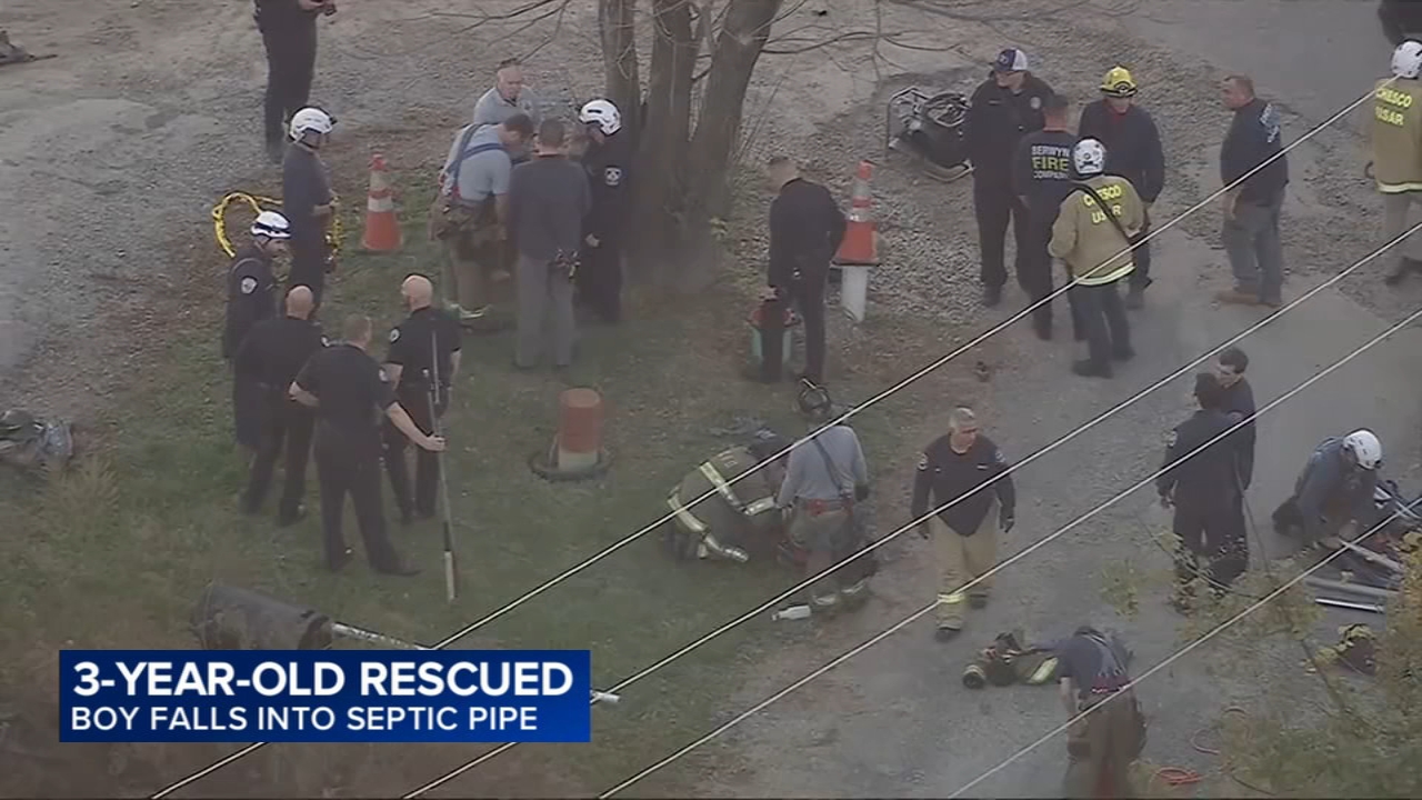 Young boy rescued after falling into septic pipe in West Goshen Township, Pennsylvania 

       — Tarrytown Business news