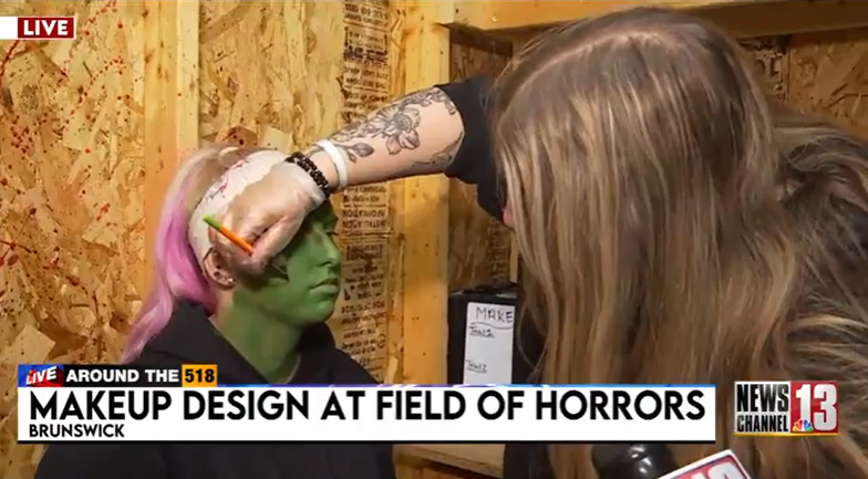 Head makeup artist helps Field of Horrors look more real — Tarrytown Arts news